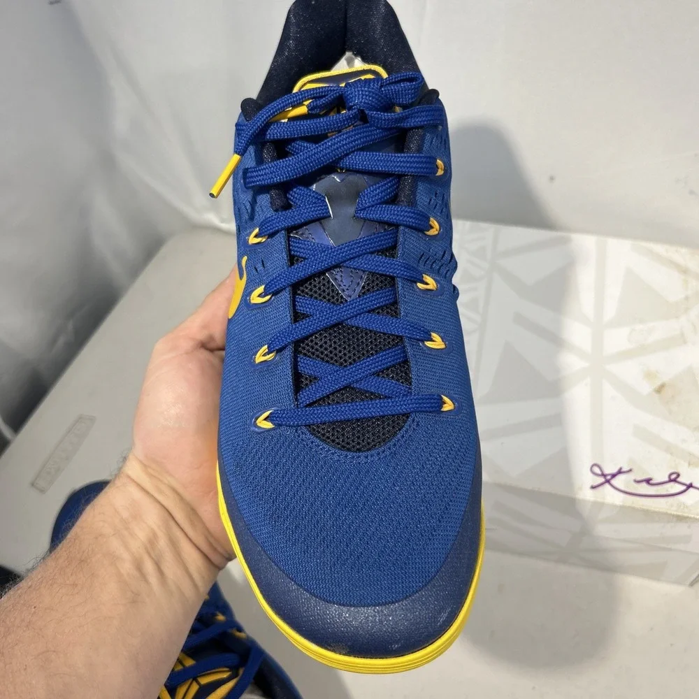 Nike Kobe 9 IX Low Em Men's Sneakers Size 12 , University Gold Gym Blue W/box